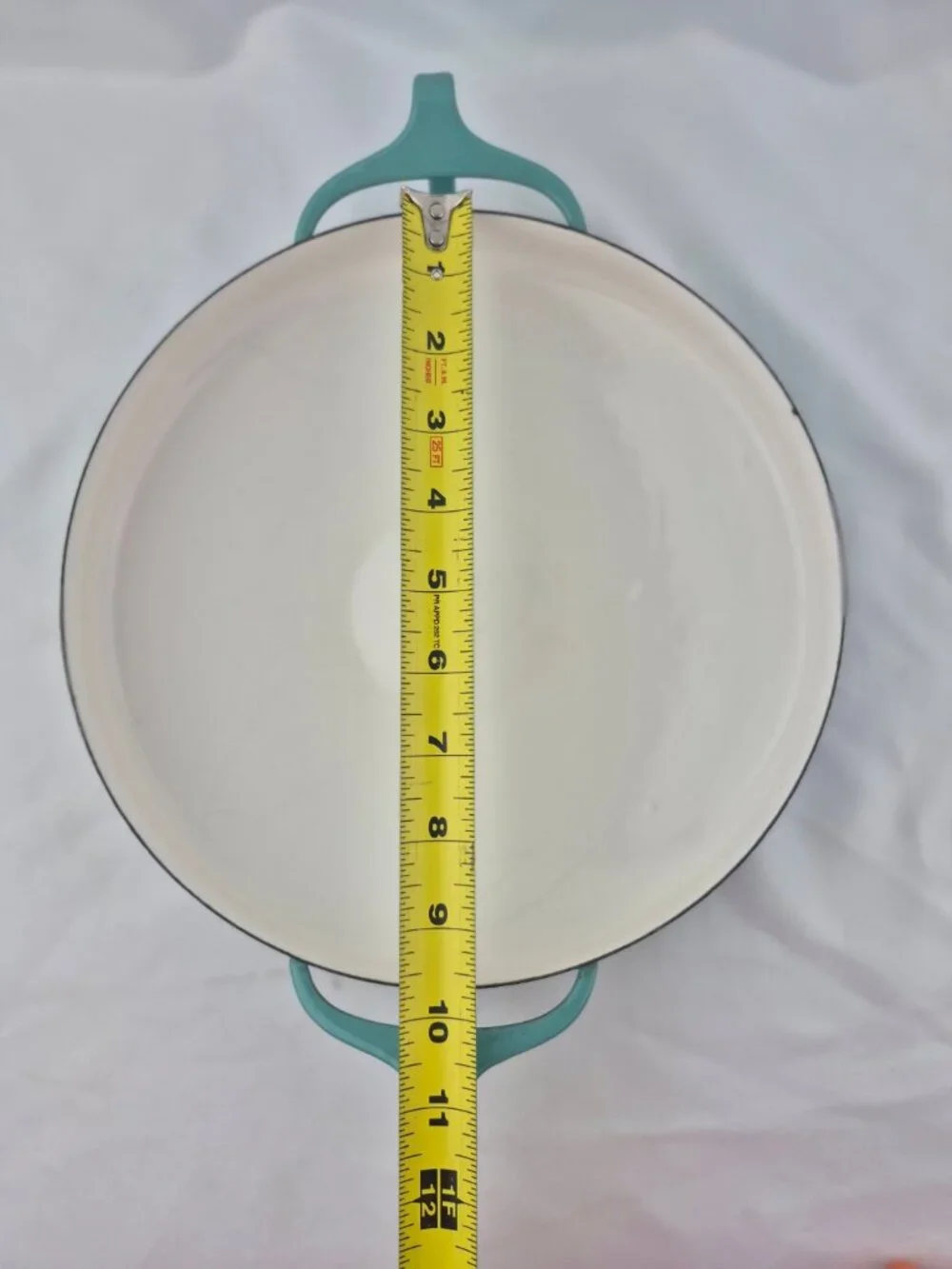 Turquoise Dansk Paella Pan with Four Ducks Logo 1950 Kobenstyle Jens Quistgaard